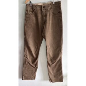 Kuhl Men Easy Rydr Pants Khaki Tan Pockets 33x34 Hiking Outdoor Trail